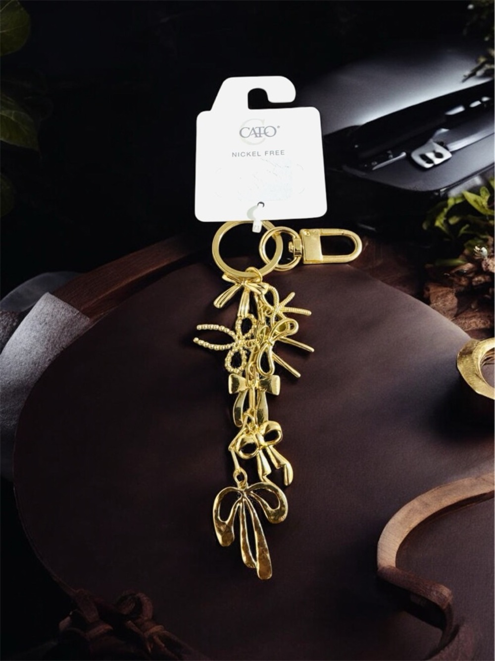 Cato Gold Bow Charms Bag Charm & Keychain